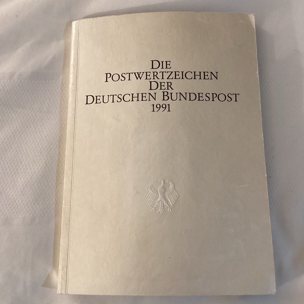 Vintage Deutsche Bundespost 1991 Stamp Yearbook – Germany Mint Stamps